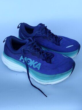Hoka One One Bondi 8  women's running  shoe size 10.5 Blue